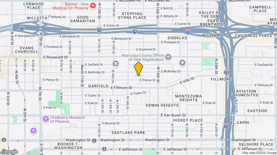 1436 E Pierce St Map and Location Details