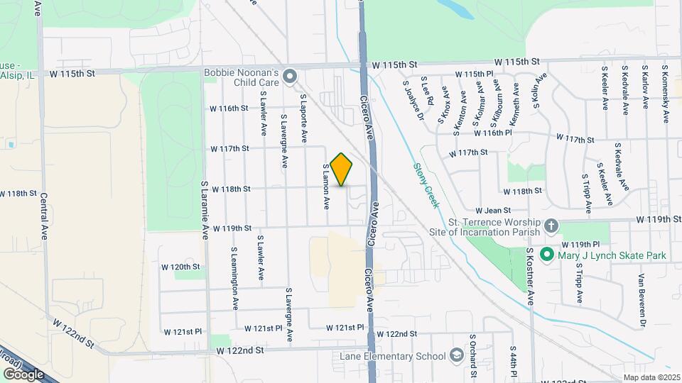 12747 S Lacrosse Ave Map and Location Details