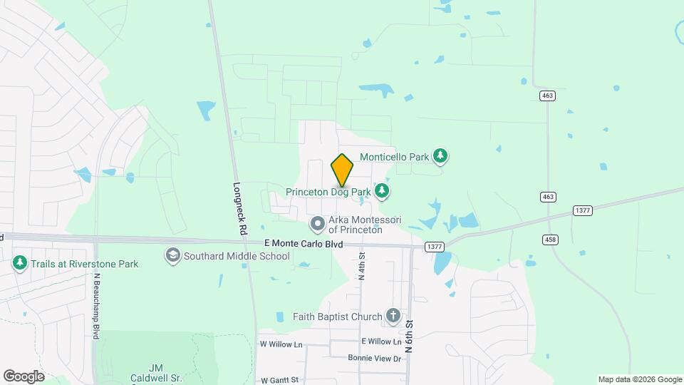 1803 Washington St Map and Location Details