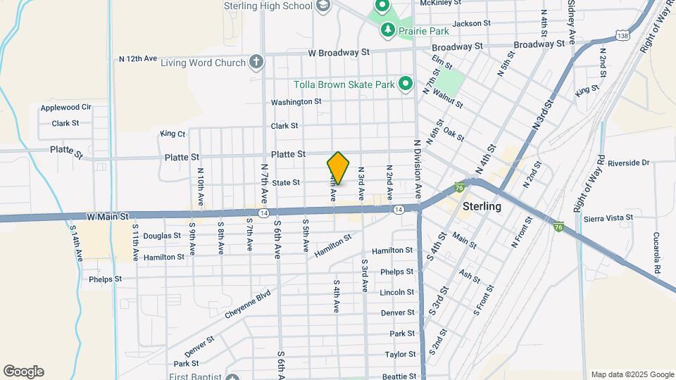 126 N 4th Ave Map and Location Details