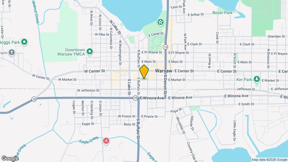 114 E Main St Map and Location Details