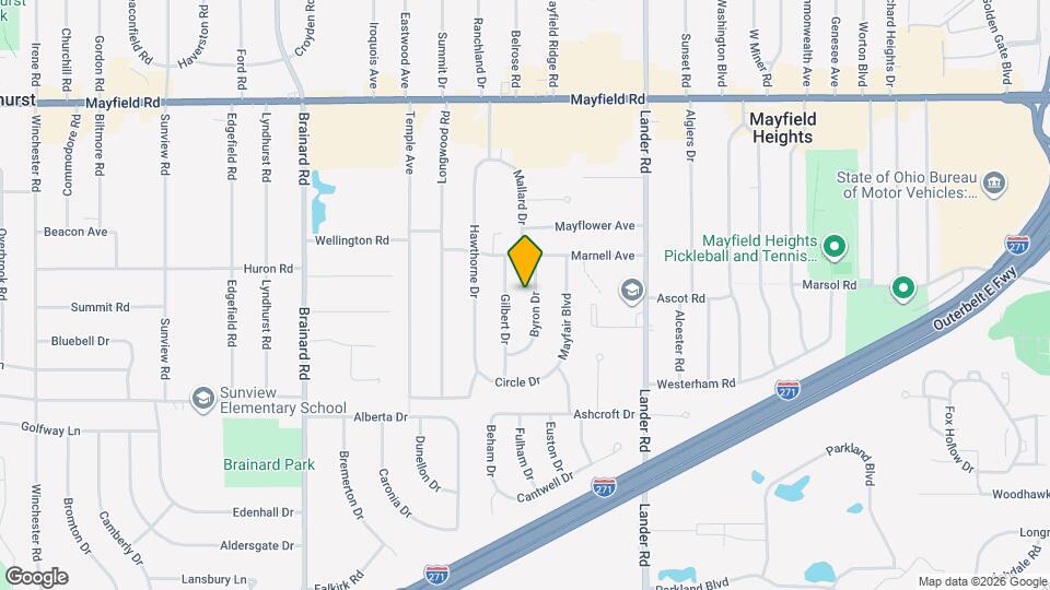 1678 Byron Dr Map and Location Details