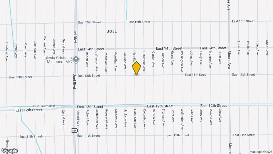 1224 Hamilton Ave Map and Location Details