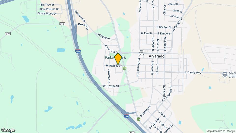 607 W Atchley Dr Map and Location Details