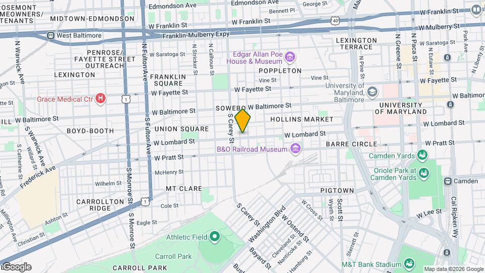 1212 W Lombard St Map and Location Details