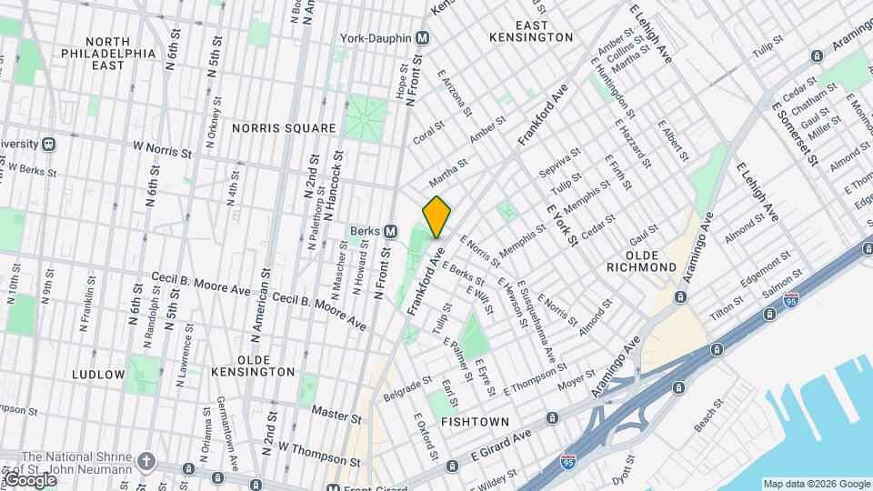 1848 Frankford Ave Mapa y Detalles de la Ubicación