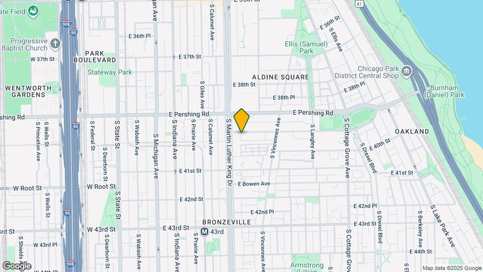 419 E Oakwood Blvd Map and Location Details