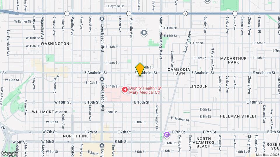 1208 Lime Ave, Unit C Map and Location Details