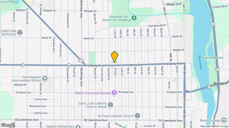 1003 Liberty Ave Map and Location Details