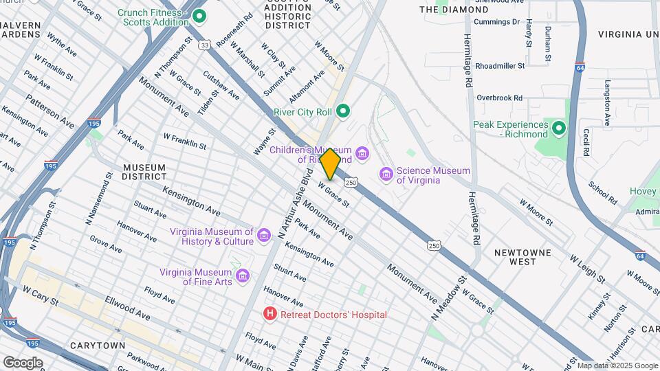 2710 W Grace St Map and Location Details