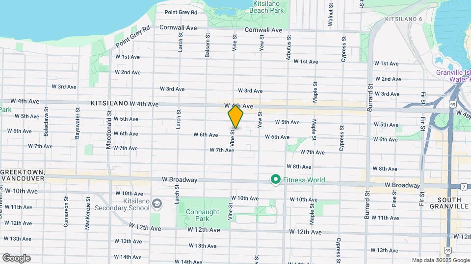 2293-2295 W 6th Ave Map and Location Details
