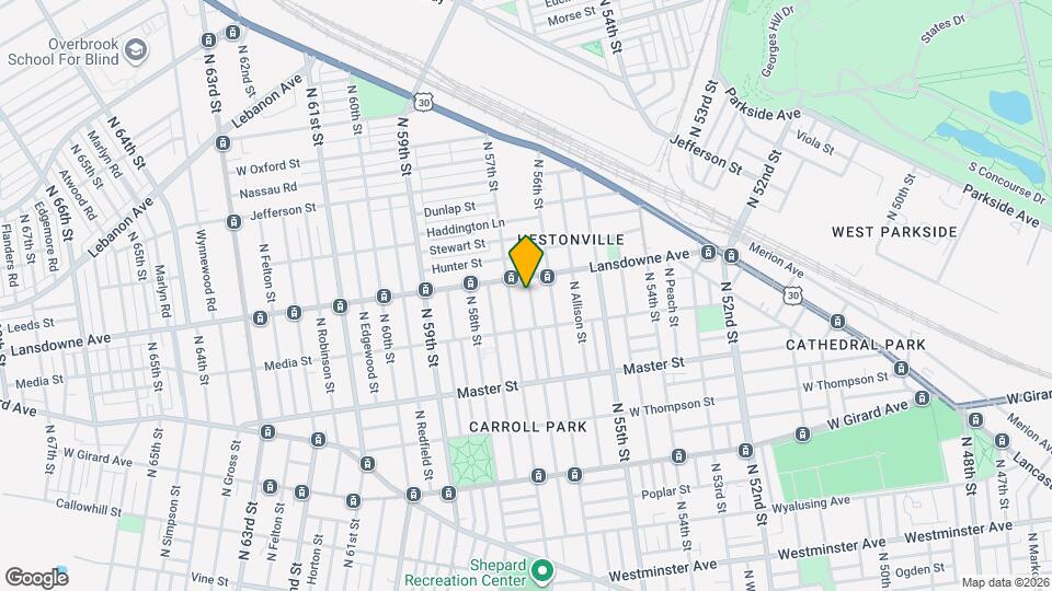 1548 N Frazier St Map and Location Details