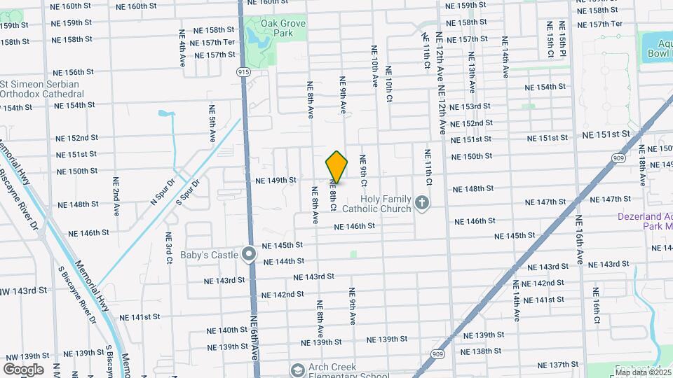 14815 NE 8th Ct Map and Location Details