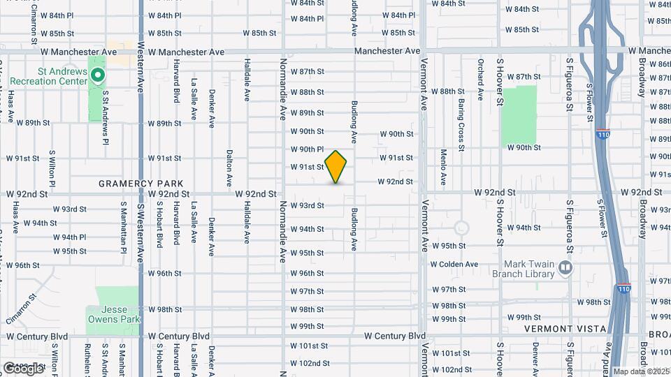 1224 W 92nd St Map and Location Details