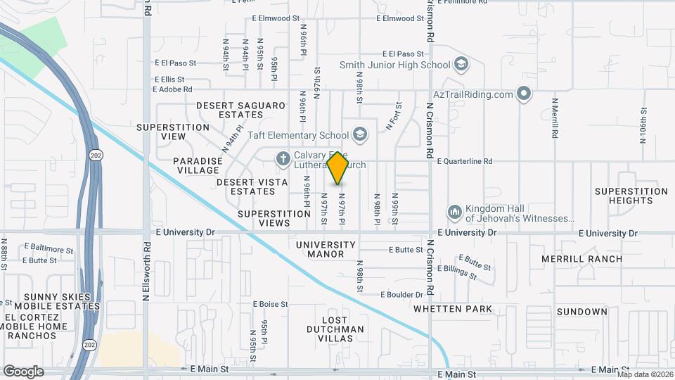 502 N 97th Pl Map and Location Details