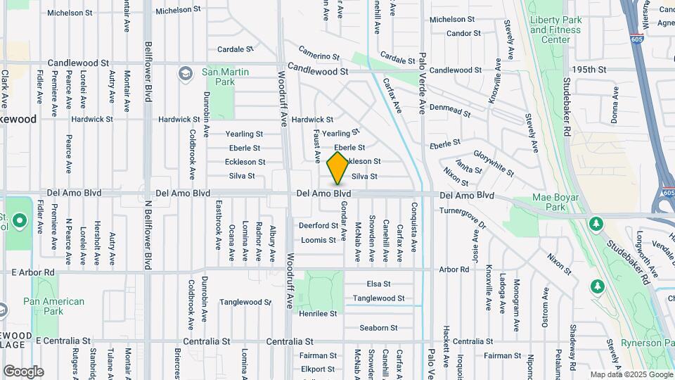 6029 Del Amo Blvd Map and Location Details