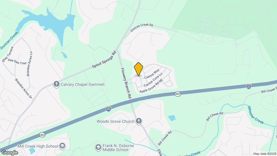 2096 Barberry Dr Mapa y Detalles de la Ubicación