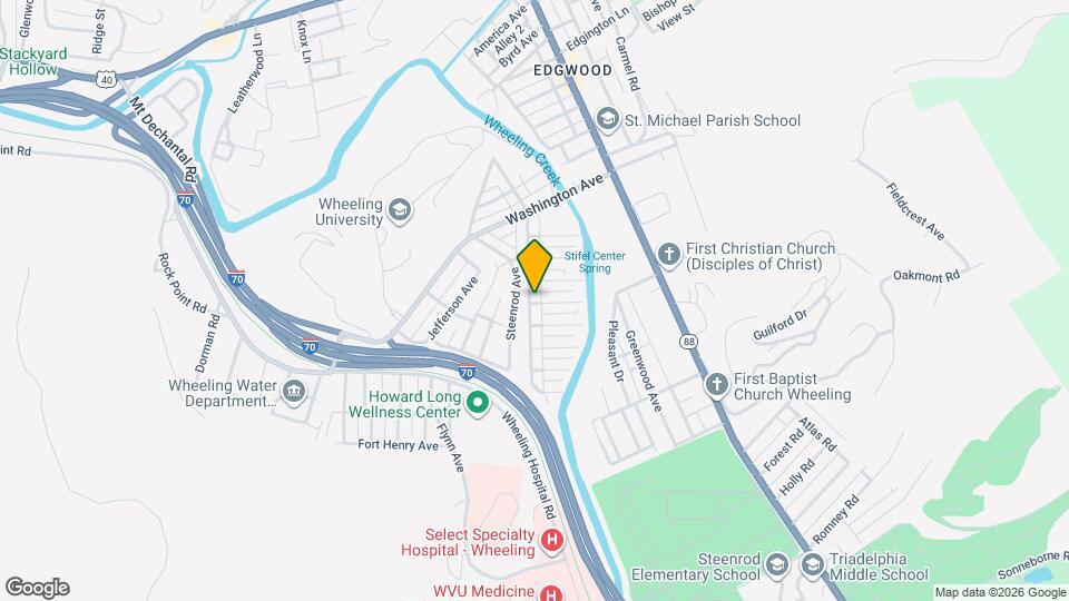 1319 Valley-View Ave Mapa y Detalles de la Ubicación