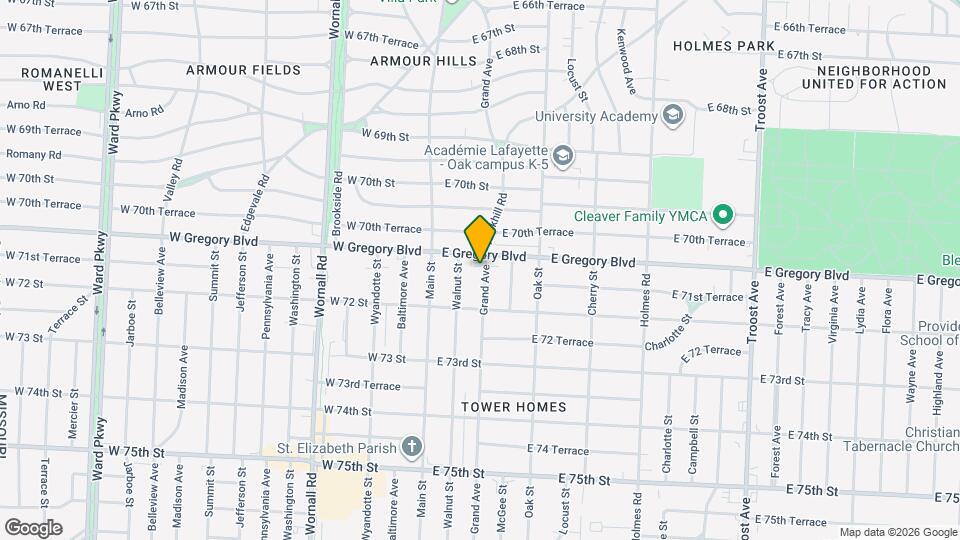 7110 Grand Ave Map and Location Details