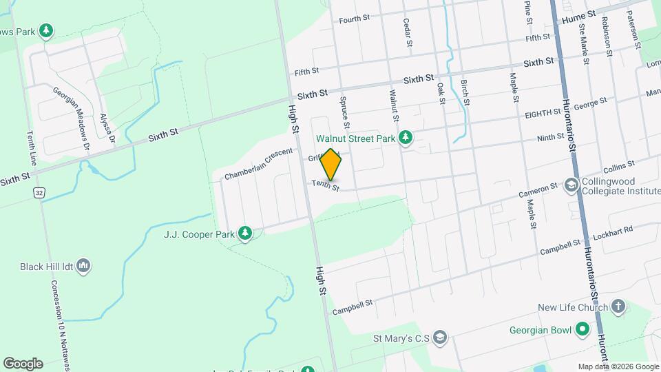 601 Tenth St Map and Location Details