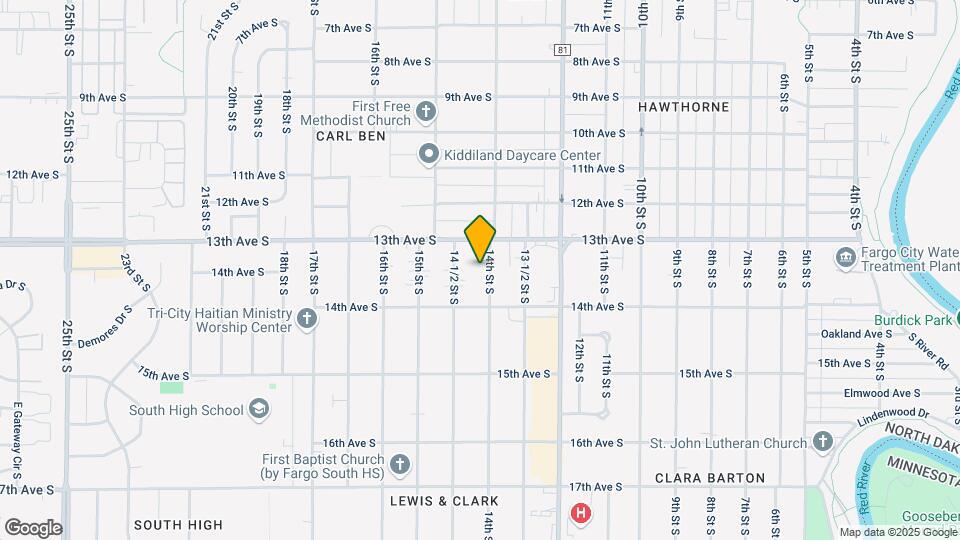 1321 14th St S Map and Location Details