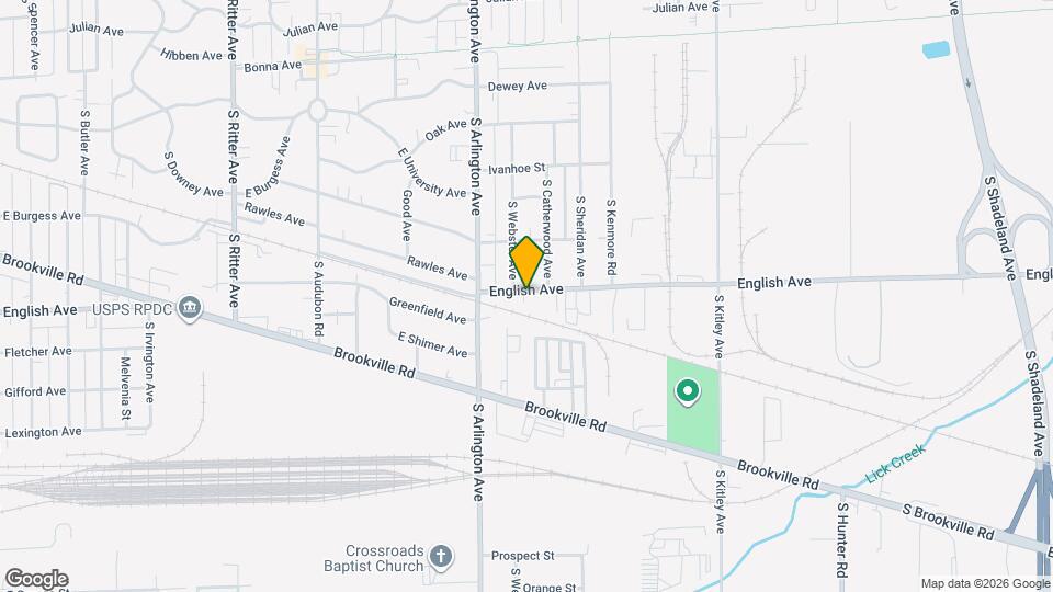 6033 English Ave Map and Location Details