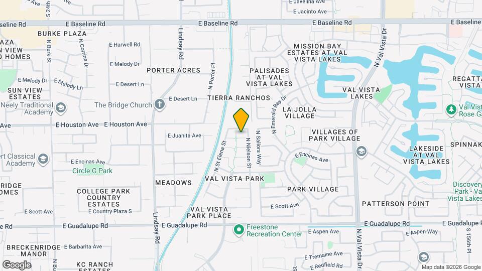 1142 E San Pedro Ave Map and Location Details