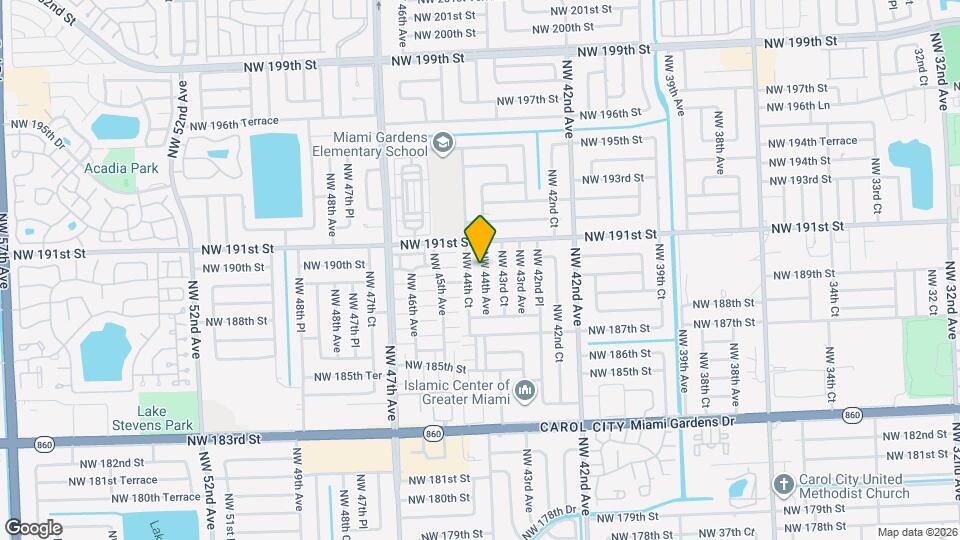 18930 NW 44th Ave Map and Location Details