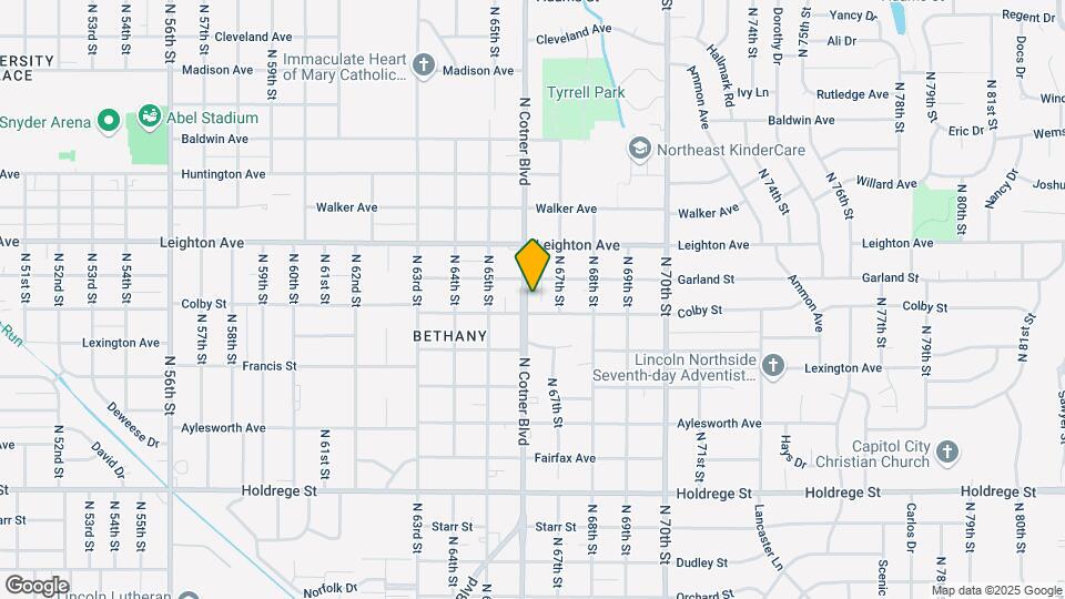 2108 N Cotner Blvd Map and Location Details