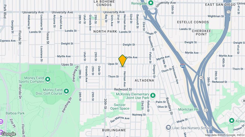 3366 Herman Ave Map and Location Details