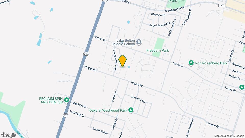 1170 Lonesome Oak Drive Map and Location Details