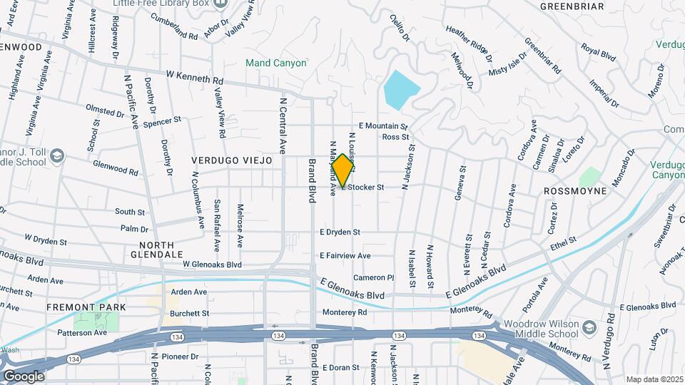 210 E Stocker St Mapa y Detalles de la Ubicación