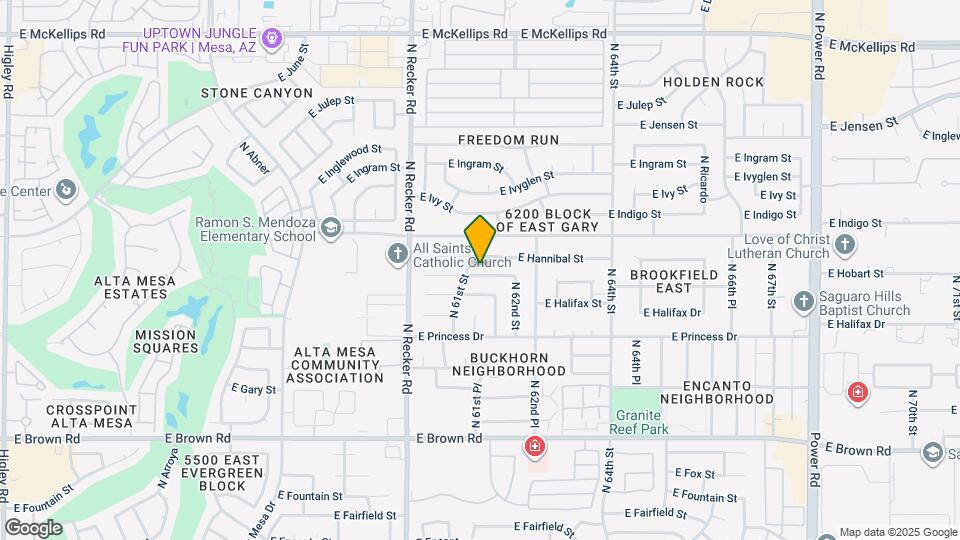 6120 E Hobart St Map and Location Details