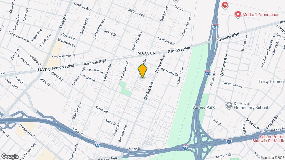 3930 Maxson Rd Map and Location Details