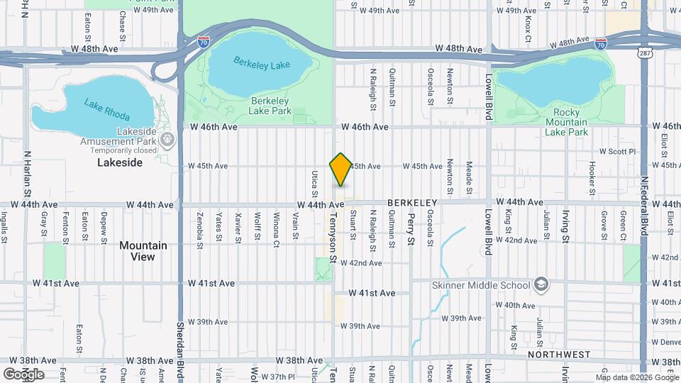 4432 Tennyson St Map and Location Details