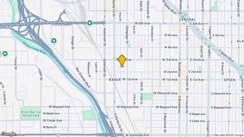 222 Inca St Map and Location Details