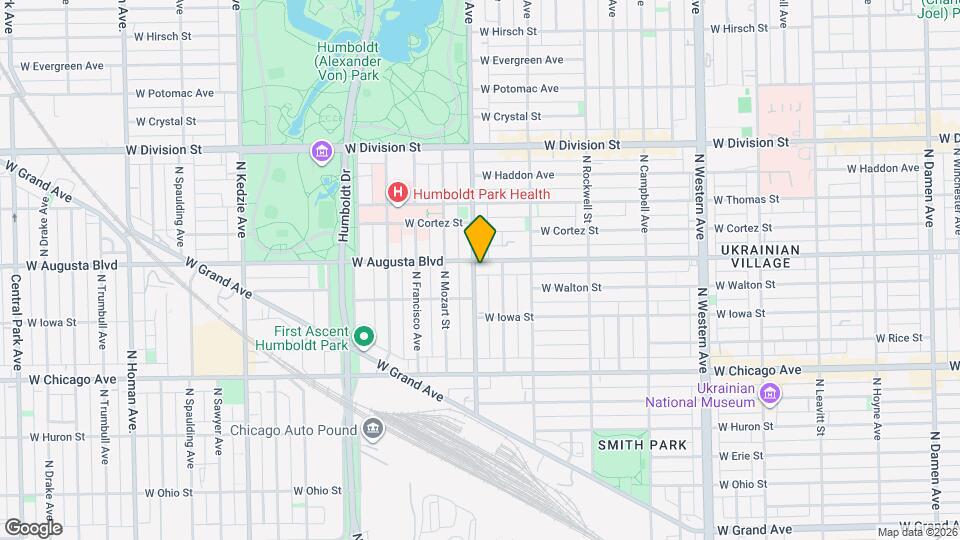 2755 W Augusta Blvd, Unit 3F Map and Location Details