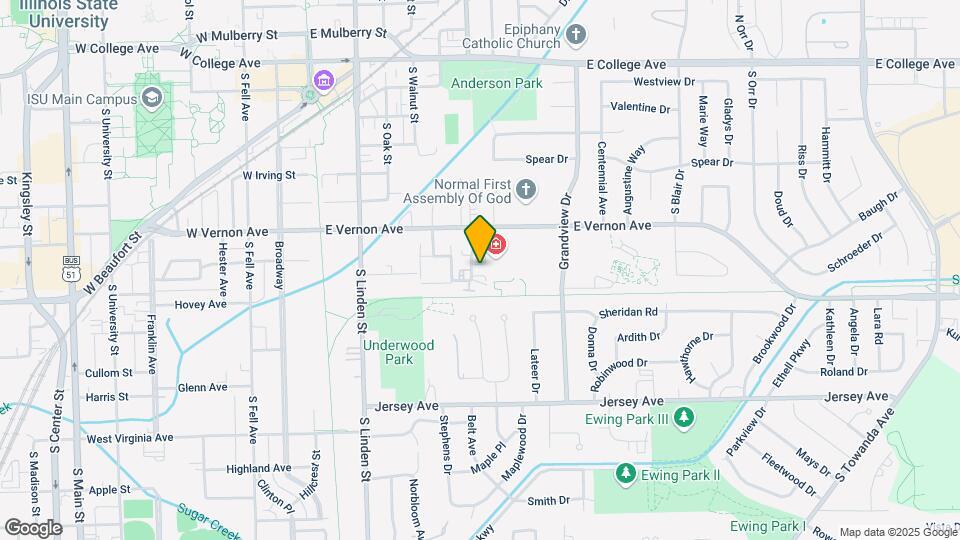 604 Hillview Dr Map and Location Details