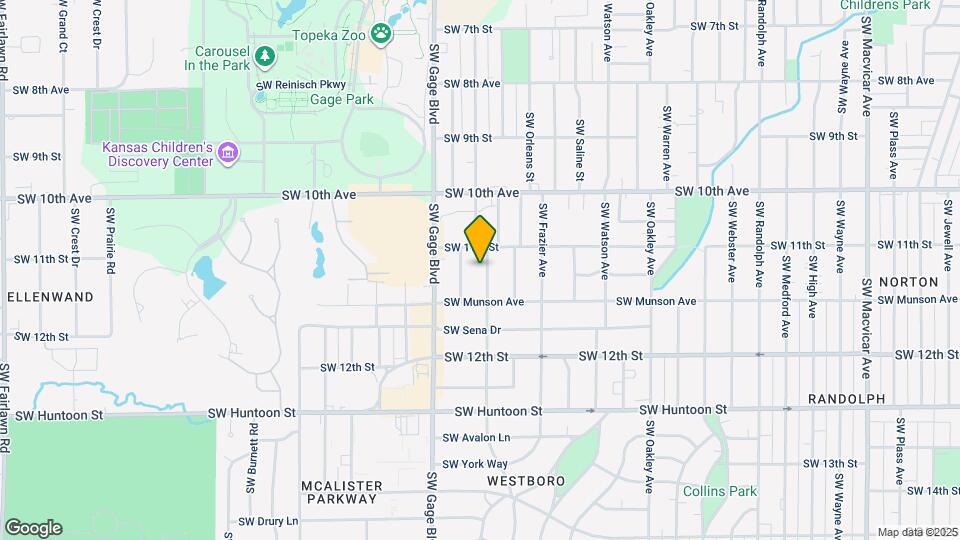 1117 SW Cambridge Ave Map and Location Details
