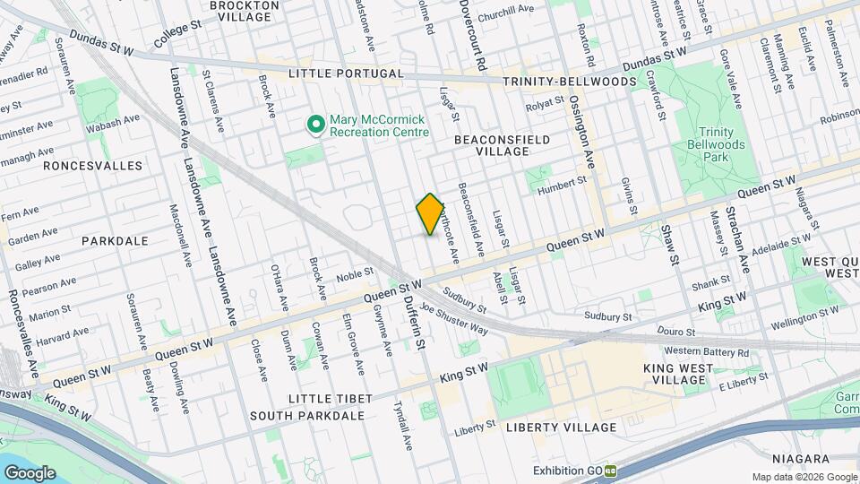 41 Gladstone Ave Map and Location Details