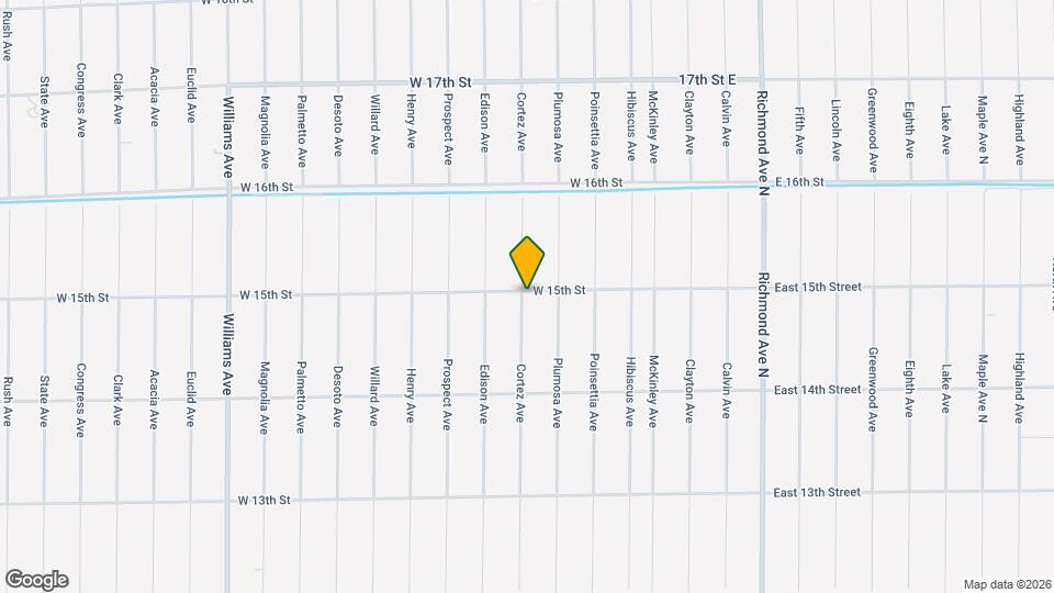 207 W 15th St Map and Location Details