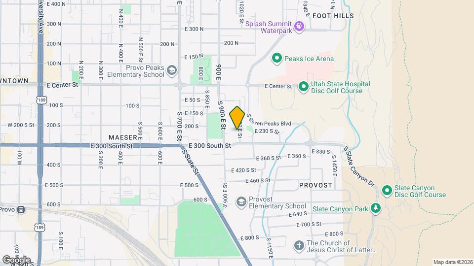 240 S 1000 E St Mapa y Detalles de la Ubicación