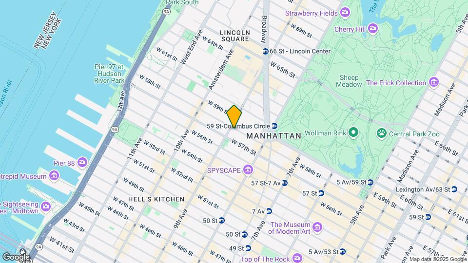 358 W 58th St Map and Location Details