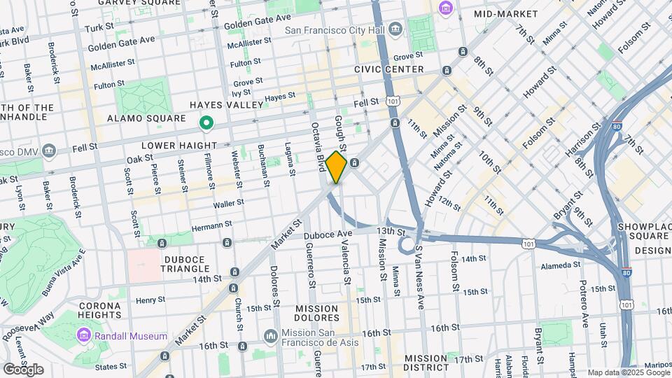 1745 Market St Map and Location Details