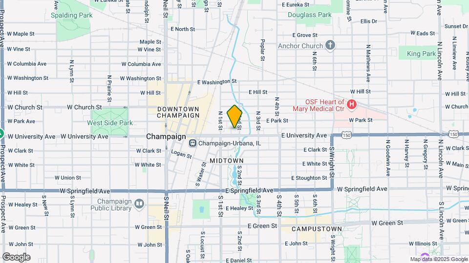 132 E University Ave Map and Location Details