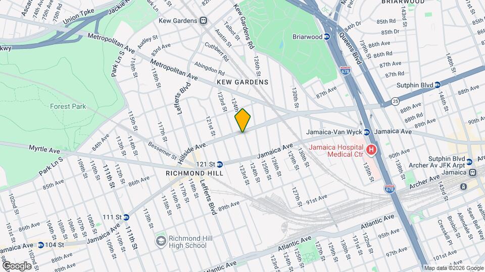 123-16 Hillside Ave. Map and Location Details