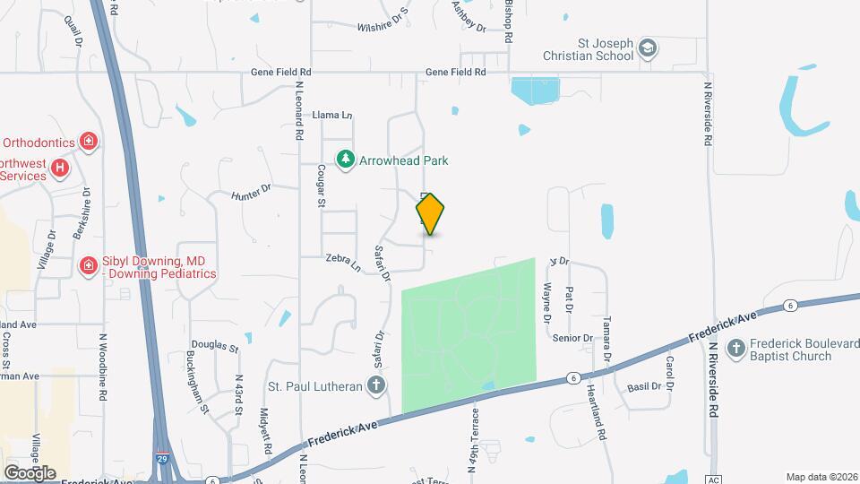 1601 Lion Rd Map and Location Details