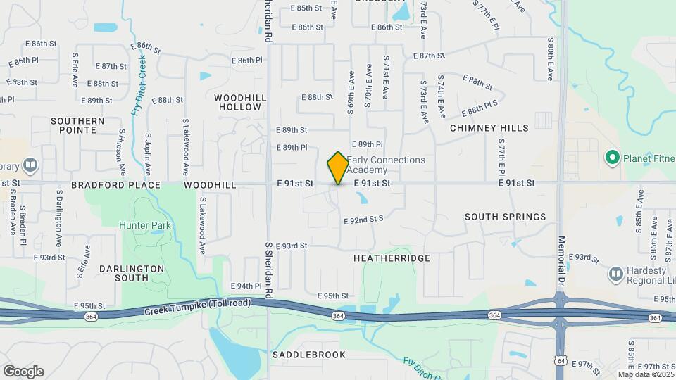 9107 E 69th Pl Map and Location Details