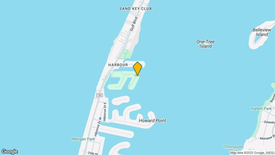 202 Sand Key Estates Dr Map and Location Details
