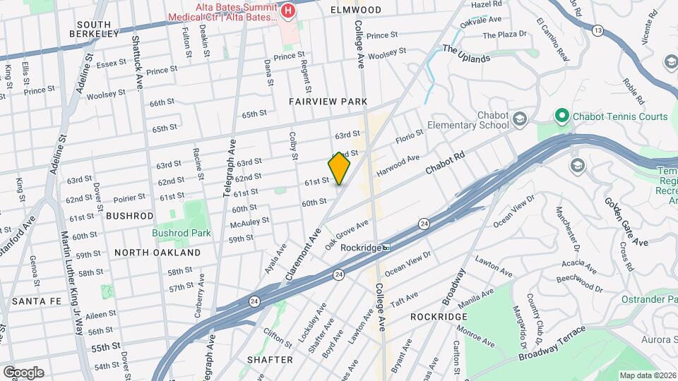 6009 Claremont Ave Map and Location Details